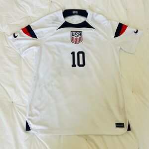 Nike White USA Christian Pulisic Soccer Jersey